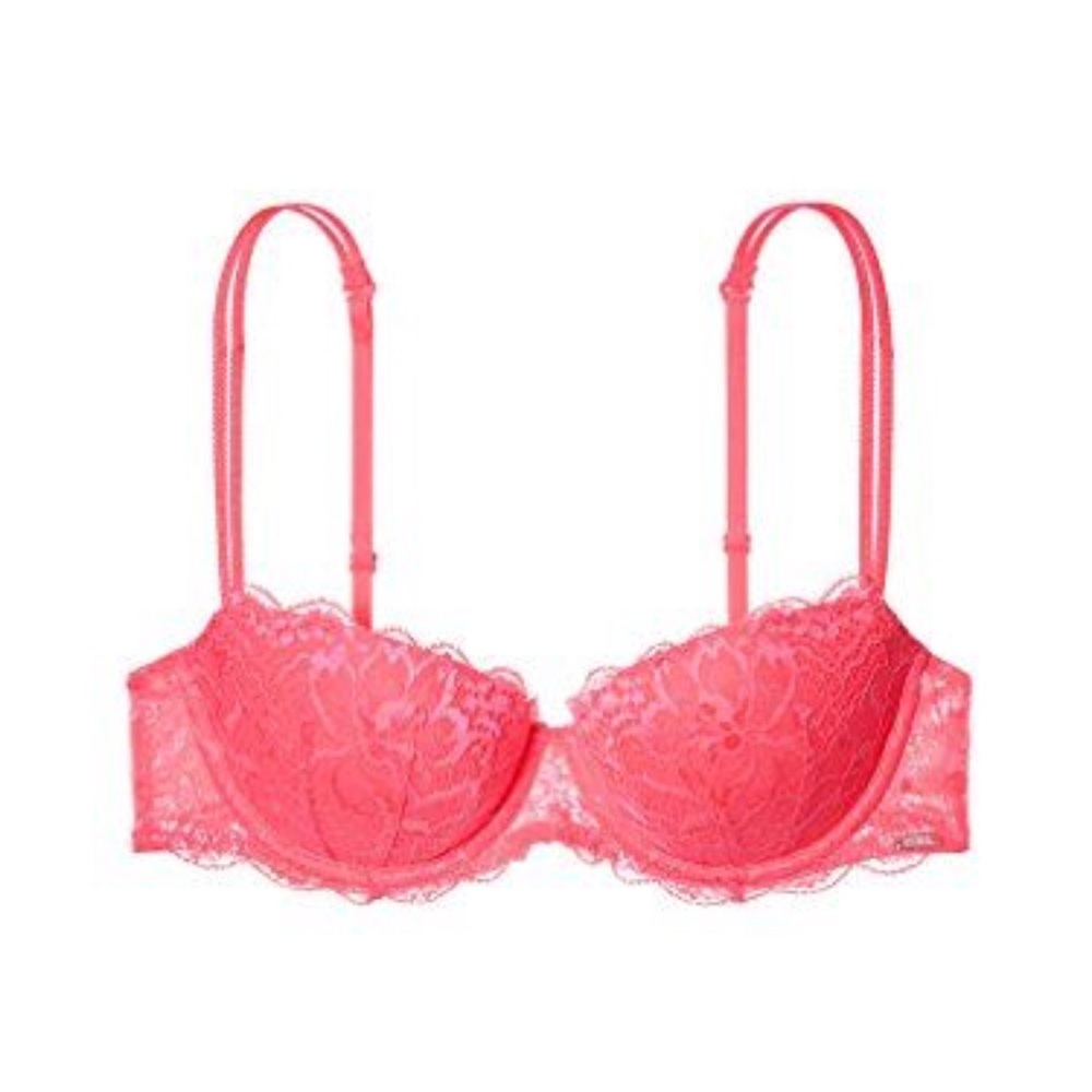 COPY - VS Pink Date Bra (orange / hot pink)